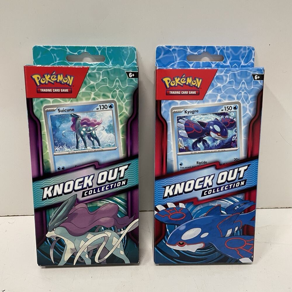 Pokemon TCG Knockout Collection Suicune & Kyogre Promo Card SET New/Sealed